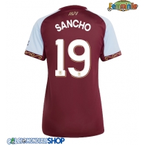 Maglie da calcio Aston Villa Jadon Sancho #19 Prima Maglia Femminile 2025-26 Manica Corta